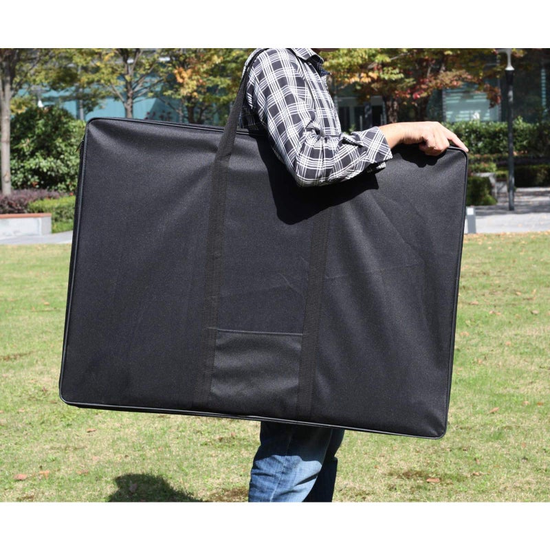 JJRING Art Portfolio Case, Wire Framed Nylon Portfolio Tote, Art Storage Bag in 23 Inches by 17 Inches, Great Carrying Bag for Artworks, Posters, Drawings, Prints(Black) - Image 4